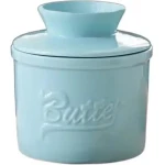 Boterbel Blauw - Botervloot - Watergekoelde Botervloot Met Waterlijn - Keramische Boterbel Voor Smeerbare Boter - Kerstcadeau Voor De Keuken - Keuken Accessoires - Keuken Tools