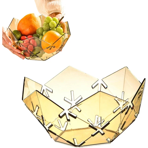 Fruitschaal - Fruitmand - Fruitschalen - Fruitmanden - Keuken Organizer - Eten - Picknick Mand - Bureau Organizer - Decoratieve Schaal - Houseware - Opberg Mandjes - Keuken Accessoires/Benodigdheden - Modern - Voor Fruit, Dessert, Koekjes En Meer