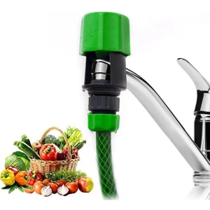 Groene universele verbindingsbuisconnector, waterslangadapter keukenbuisconnector kraanadapter, wateraccessoires slangconnector, tuin, huis, keuken, slangconnectoren en accessoires