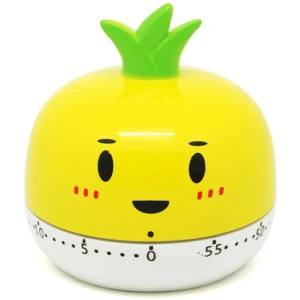 Kookwekker - keukenwekker timer - kleurrijke - 7.1*6.5 cm - Kooktimer - kunststof - Timer - ananasvorm - Keuken accessoires