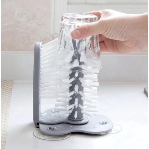 Spoelborstel voor Glazen en Bestek - Afwasborstel voor Mokken, Koppen, Wijnglazen & Bierglazen - Handige Keuken Tool - Bar Accessoire