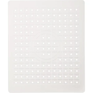 Gootsteenmat - Afvoermat - Gootsteen Beschermer - Afdruipmat - Rubber - Wit - 31*26cm - Afdruipmat voor Aanrecht - Spoelbak Spatbescherming - Keuken Accessoires - Spoelbakmat - Voor Keukenspoelbakvloer, Bestek, Glaswerk - Onderzetter