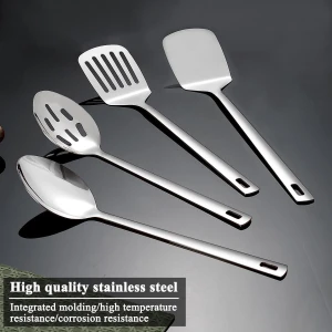 Candala Roestvrijstalen Keukengerei Set 4Pcs, KookgereiSet, Keukengereedschap Spatels Set, Kooklepels, Home Essentials Keuken Gadgets Accessoires