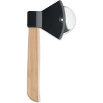 Pizzasnijder - Pizzaroller - Keuken accessoires - Bamboe hout - beige