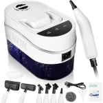 Stoomreiniger - stoomdruk: 3,5 bar, Opwarmtijd: 15 s, Vermogen: 2500 W, tank: 1,2 l, hogedruk-stoomreiniger met 8 accessoires voor keuken, auto, thuis, kantoor, blauw licht, antibacterieel