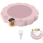 longziming -Cup warmer-cupwarmer- Koffiewarmer - Elektrische Drinkwarmer - Drie Temperatuurniveaus - En Automatische Uitschakeling - 1 Stuk - Kantoor Huishouden Nachtkastje Keuken - Roze