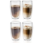 10x Dubbelwandige koffie/theeglazen 400 ml - Keuken accessoires - Koffie/thee bekers en glazen