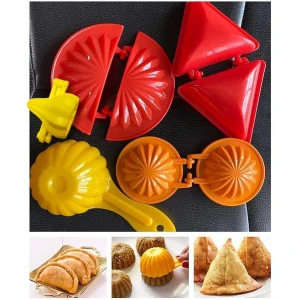 Dumpling Vormpjes Set - Modak, Samosa & Karanji Maker Mold Set - Diverse Vormen - Keuken Accessoire