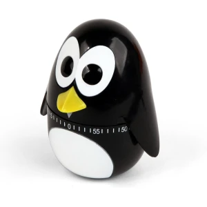 Kikkerland Kookwekker - In een vorm van een penguin - 60 minuten timer - Keuken accessoires