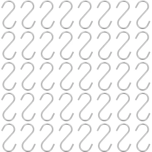 304 Roestvrij Stalen S-vormige Haken | Kledinghaak Keuken S-haken | Opknoping Kookgerei Sleutelhangers Tassen | Sieraden Kast Accessoires | 30 Stuks | 4,1 x ...