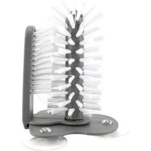 360° Glasborstel met Zuignap voor Bierglazen, Wijnglazen en Flessen - Keuken Accessoire