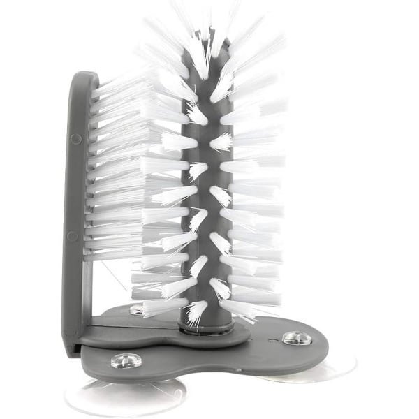 360° Glasborstel met Zuignap voor Bierglazen, Wijnglazen en Flessen - Keuken Accessoire