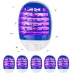 6-delige Elektrische Insectenverdelger met UV Licht, Muggenslamp en Insectenval voor Keuken, Slaapkamer en Binnengebruik