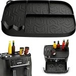 Airfryer Accessoires Rek - Heteluchtfriteuse Mat - Keuken Werkruimte - 2cm Rand Ontwerp - 42 x 23 cm - Grijs