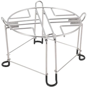 Allecta - Standaard voor waterfilter, roestvrij staal, hoge standaard met haken, geschikt voor de meeste middelgrote waterfilters - Keuken accessoire, Waterfilterhouder, Duurzame standaard