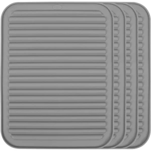 Allecto - Hittebestendige Silicone Onderzetters - Keuken - 4 Stuks - Pan Onderleggers - Tafelbeschermers - Hittebestendige Keuken Accessoires - Geschikt voor Alle Potten en Pannen