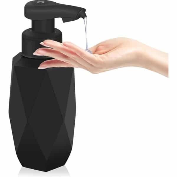 Automatische Zeepdispenser Vloeibare Zeepdispenser IPX5 Waterdichte Elektrische Zeepdispenser - Diamantgeslepen Design - Keuken Badkamer Hotel