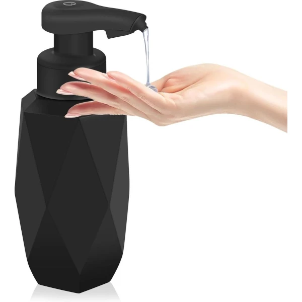 Automatische Zeepdispenser Vloeibare Zeepdispenser IPX5 Waterdichte Elektrische Zeepdispenser - Diamantgeslepen Design - Keuken Badkamer Hotel