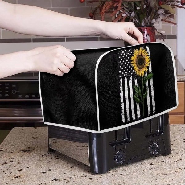 Broodroosterhoes - Keuken Accessoire - Apparaat Beschermen - Waterdicht Materiaal - 31.5x27x21cm - Zwart