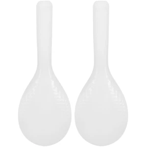 Cosensi - Rijstlepel - Rijstkoker Accessoires - Lichtgewicht en Praktisch - Wit - Duurzame Keukenhulp - Geschikt voor elke keuken - 2 stuks