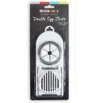 Dubbele Eiersnijder - Keuken Accessoire - Eieren Snijden - Dubbele Functie - Wit