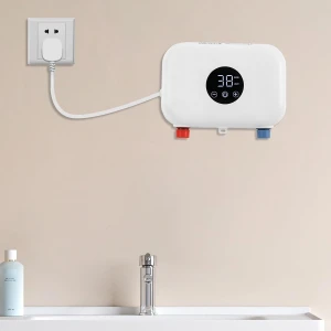 Elektrische Doorstroomboiler Wit - Direct Warm Water Keuken & Badkamer - 5500W Digitaal