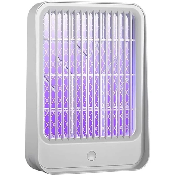 Elektrische insectenverdelger, 1000 mAh, met accu, uv-elektrische muggenlamp met ledlamp, vliegenval, elektrische USB, insectenval, elektrisch voor keuken, binnen, buiten, camping