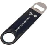 Flesopener Magneet - Koelkastmagneet Bar Blade - Keuken Accessoires Openen - Roestvrij Staal Gepolijst - 18 x 4 cm - Marineblauw