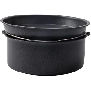 Friteuse Accessoires Cake Vat Pizza Pan Huishoudelijke Bakplaat Keuken Gereedschap Anti-aanbak Set Inclusief Ronde Blikken Diep (20,5 cm)
