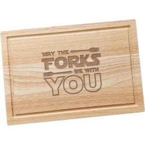 Houten Snijplank - Keuken Accessoire - Vlees Serveren - Grappige Gravure - Bruin