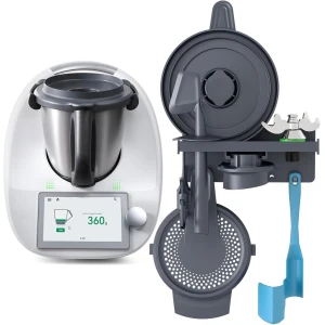 Keukenmachine Organizer - Multifunctionele Houder - Keuken Accessoires Opbergen - Wandmontage Systeem - 24 x 136 x 39 cm