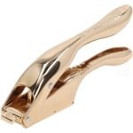 Knoflookpers - Keuken Accessoire - Snel Ingrediënten Bereiden - Antislip Handvat - Aluminiumlegering - Goudkleurig