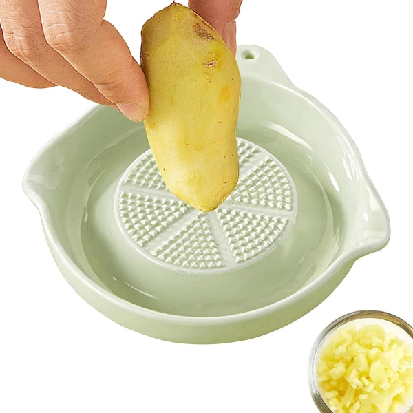 Knoflookrasp Keramiek - Gember Plank - Keuken Voorbereiding - Veelzijdig Accessoire - 13.5x13.5 cm