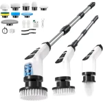 Krachtige Elektrische Boorborstel Set - 9 Opzetstukken voor Badkamer, Keuken & Auto