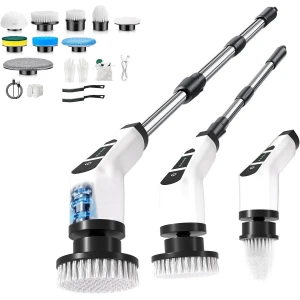 Krachtige Elektrische Boorborstel Set - 9 Opzetstukken voor Badkamer, Keuken & Auto