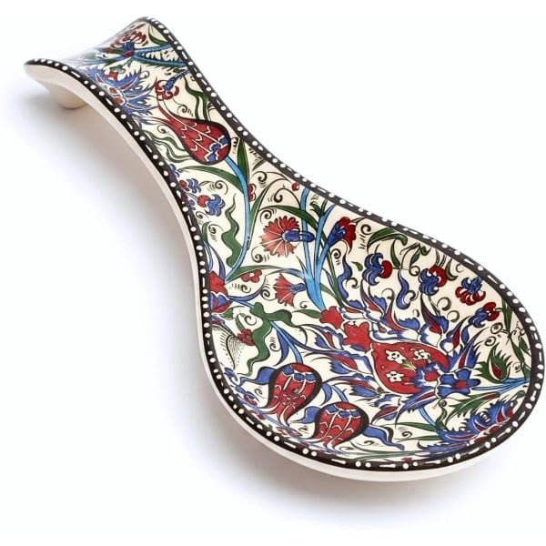 Lepelhouder - Keuken Accessoire - Koken - Handgemaakt Decoratief - 23 cm - Multicolor