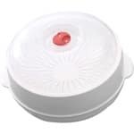 Magnetron Stoommandje - Keuken Accessoire - Gezond Koken - Behoudt Voedingsstoffen - 25x25x14cm - Wit