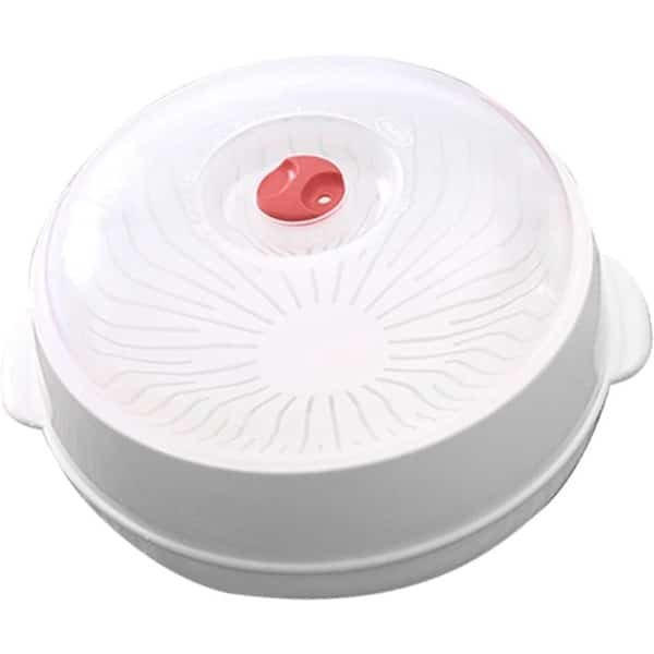 Magnetron Stoommandje - Keuken Accessoire - Gezond Koken - Behoudt Voedingsstoffen - 25x25x14cm - Wit