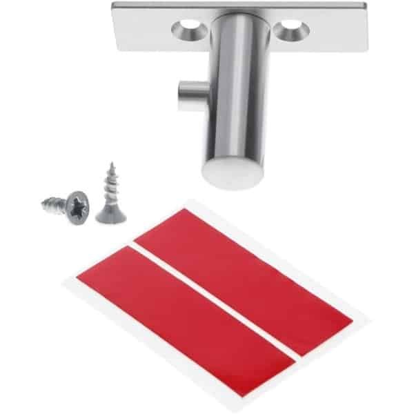 Mixer Accessoire Houder - Keuken Organizer - Keuken Overzicht - Ruimtebesparend Aluminium - 5x1.5 cm - Zilver