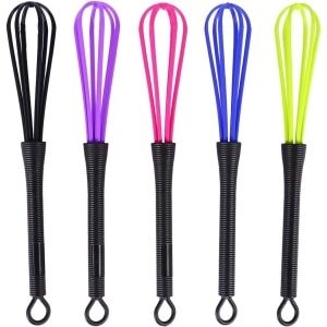 Multifunctionele Haarverf Set van 5 Stukken, Plastic Mengtools voor Kappers en Keuken, Inclusief Ballonklopper en Kleurcrème Accessoires