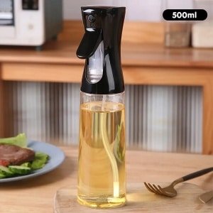 Oliefles - 500 ML - Olie Spray - Olie Spuit - Keuken & Koken - Huishouden - Spray voor Olijfolie of Zonnebloem Olie - Keuken Accessoires - Luxe Oliespuit - Hoge Kwaliteit - Inhoud: 500ml - Kitchen - Keuken Musthaves - Oliespray / Olie Spuitfles