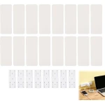 Pack van 8 zelfklevende kapbeugels zonder perforatie - wandsteun - meerdere wandmontage - wandbevestiging voor stekkerdozen en accessoires - voor het organiseren van je kantoor en keuken