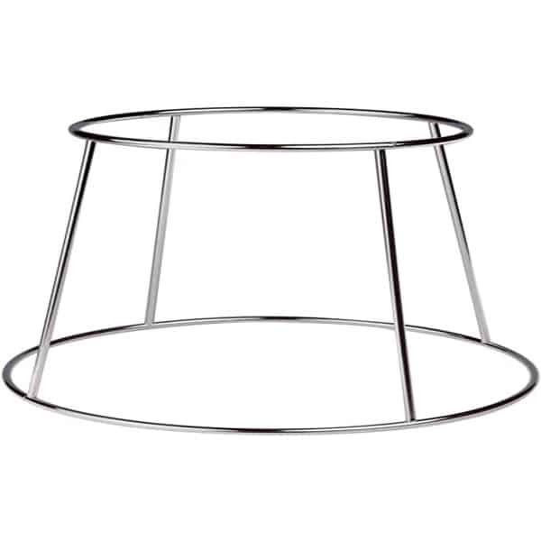 Pannenhouder Staal - Keuken Accessoire - Kookgerei Opbergen - Verchroomd Metaal - 28 cm Diameter - Zilverkleurig