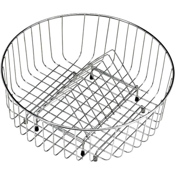 Ronde Mand - Keuken Accessoire - Keuken Organisatie - Duurzaam Roestvrij Staal - 37 x 14.5 cm - Zilver