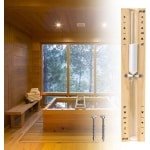 Sauna zandloper voor timing, hittebestendige keuken timer, houten klok met witte zand - 15 minuten saunatimer accessoires