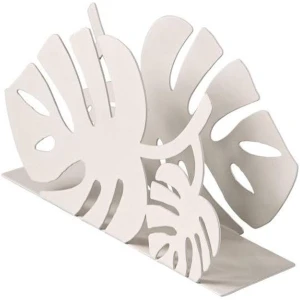 Servethouder Metaal - Keuken Accessoire - Tafel Decoratie - Tropisch Design - Wit