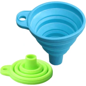Set van 2 Opvouwbare Siliconen Trechters - Compact Koken Accessoires voor Keuken