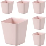 Set van 6 hangende bekerhouders, wandorganisatoren, accessoires voor rollende winkelwagentjes, hangende pennenhouders, opslagcontainers voor huisdecoratie kantoor, keuken, kunst- en