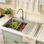 Spoelbak Keuken - Gootsteen Inbouw - Keukenwerk Efficiënt - Geïntegreerde Accessoires - 85 x 50 cm - Zilver