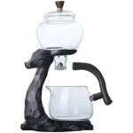 Teapot Set met Magnetische Bodem - Glazen Theeset voor Huishoudelijke Keuken Decoratie - Thee Accessoires